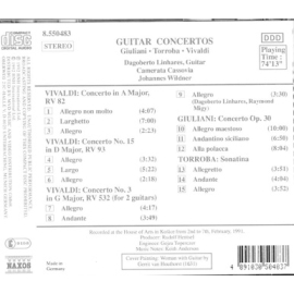 Guitar Concertos: VIVALDI / GIULIANI / TORROBA - guitarWeb-Shop - Git